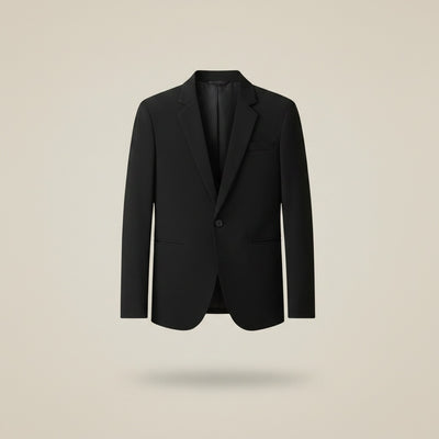 UNSTRUCTURED SOFT-SHOULDER NOTCH BLAZER