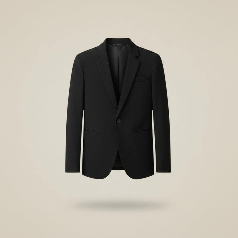 UNSTRUCTURED SOFT-SHOULDER NOTCH BLAZER