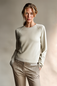OATMEAL HEAVYWEIGHT LOOPBACK CREWNECK SWEATSHIRT