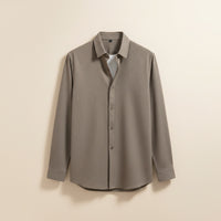 BRUSHED WOOL TWILL SHIRT