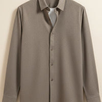 BRUSHED WOOL TWILL SHIRT