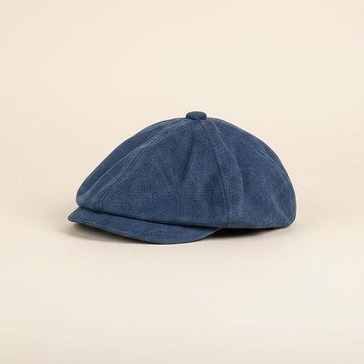 EIGHT-PANEL WASHED LINEN CAP