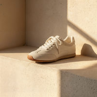 IVORY SUEDE LOW-TOP TRAINER