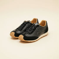WASHED LEATHER RETRO RUNNER
