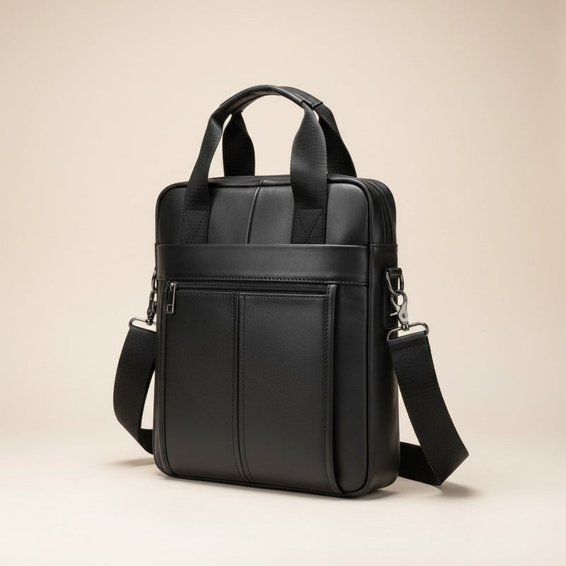 VERTICAL LEATHER EXECUTIVE BRIEFCASE