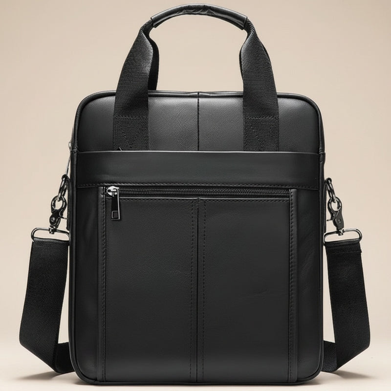 VERTICAL EXECUTIVE LEATHER BRIEFCASE