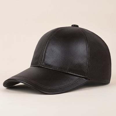 HERITAGE LEATHER BASEBALL CAP