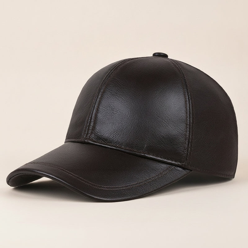 HERITAGE LEATHER BASEBALL CAP