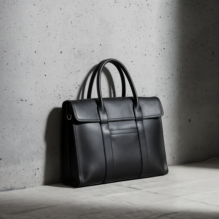 STRUCTURED LEATHER EXECUTIVE BRIEFCASE