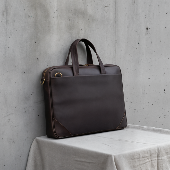CRAZY HORSE LEATHER BRIEFCASE