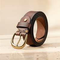 HAND-STITCHED FULL-GRAIN LEATHER BELT