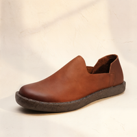BRUSHED SUEDE SLIP-ON LOAFER