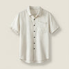 IVORY LINEN CAMP SHIRT