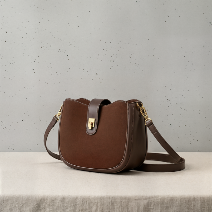 SADDLE SUEDE CROSSBODY BAG