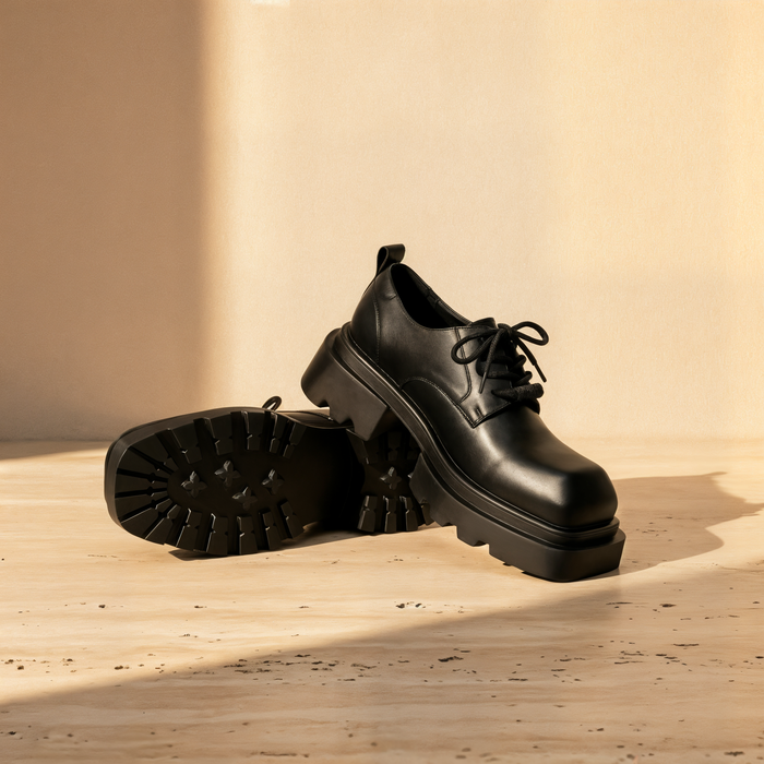SQUARE-TOE LUG DERBY