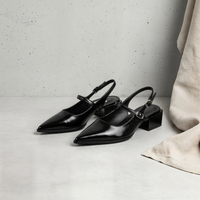 POINTED SLINGBACK MARY JANE PUMP