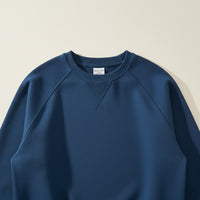 HEAVYWEIGHT NAVY LOOPBACK CREWNECK