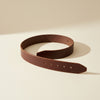 VEGETABLE-TANNED LEATHER BELT STRAP
