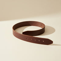 VEGETABLE-TANNED LEATHER BELT STRAP