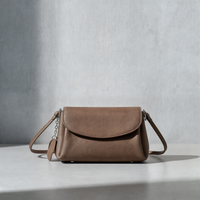 PEBBLED LEATHER UNDERARM SHOULDER BAG
