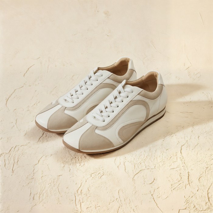 LOW DERBY RACER LEATHER SNEAKER