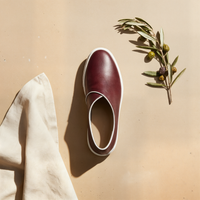 BURGUNDY LEATHER SLIP-ON LOAFER