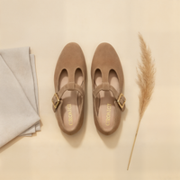 SUEDE MARY JANE FLAT