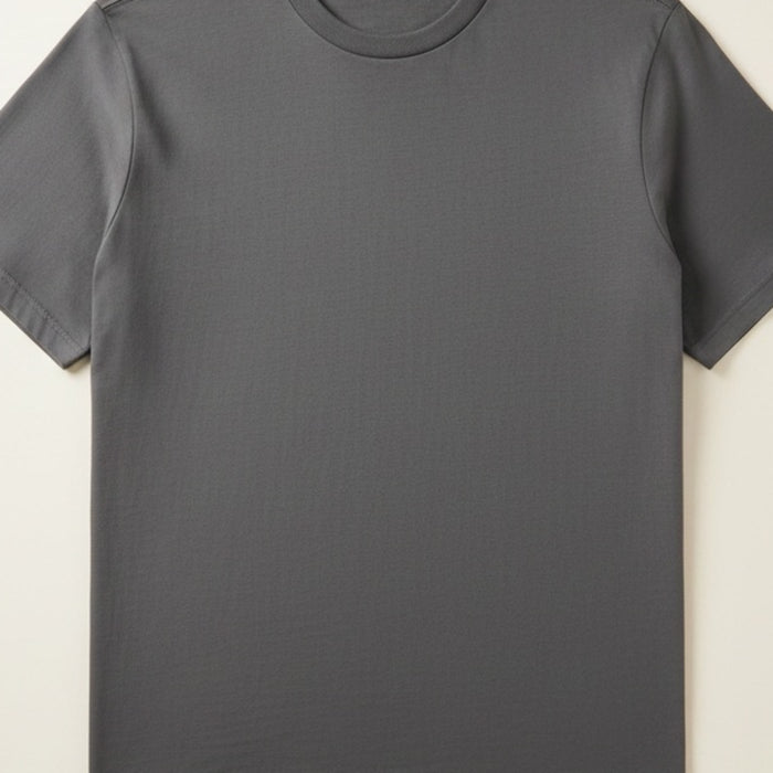 SUPIMA CHARCOAL CREW TEE