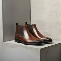 BURNISHED BROWN CHELSEA BOOT