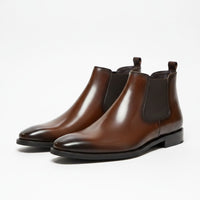BURNISHED BROWN CHELSEA BOOT