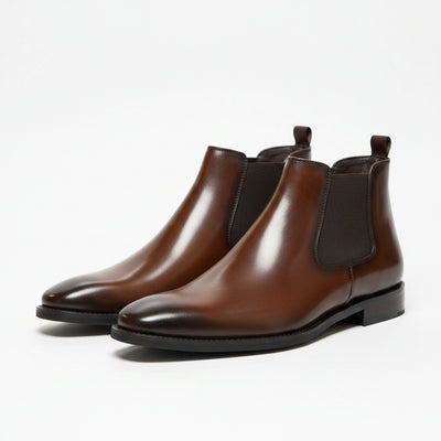 BURNISHED BROWN CHELSEA BOOT
