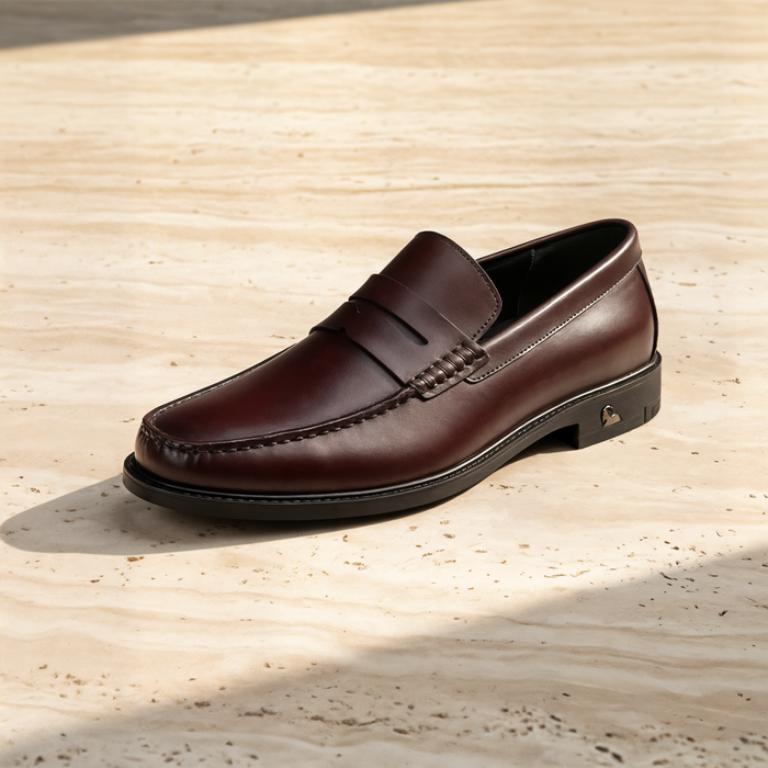OXBLOOD LEATHER PENNY LOAFER
