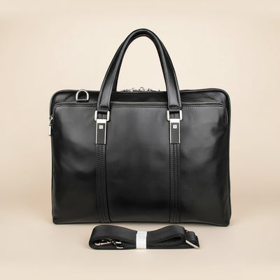 STRUCTURED LEATHER EXECUTIVE BRIEFCASE