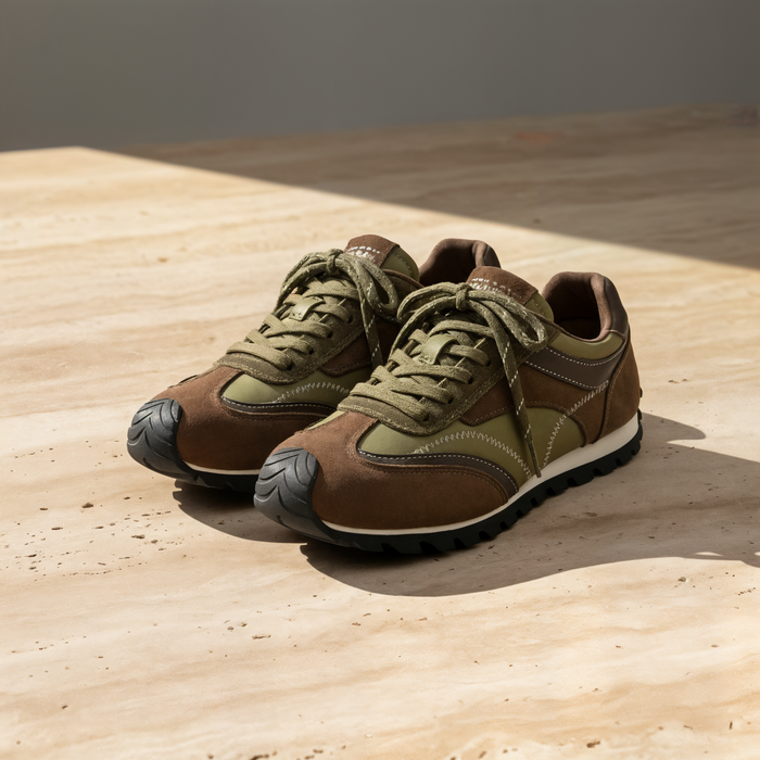 BRUNO SUEDE RETRO TRAINER