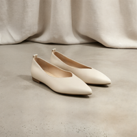 POINTED LEATHER BALLET FLAT