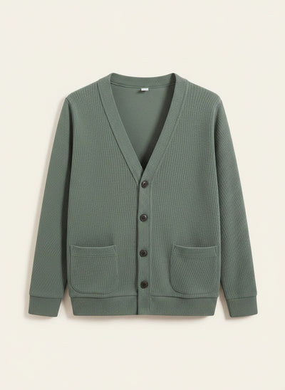 THE FINE-GAUGE V-NECK CARDIGAN