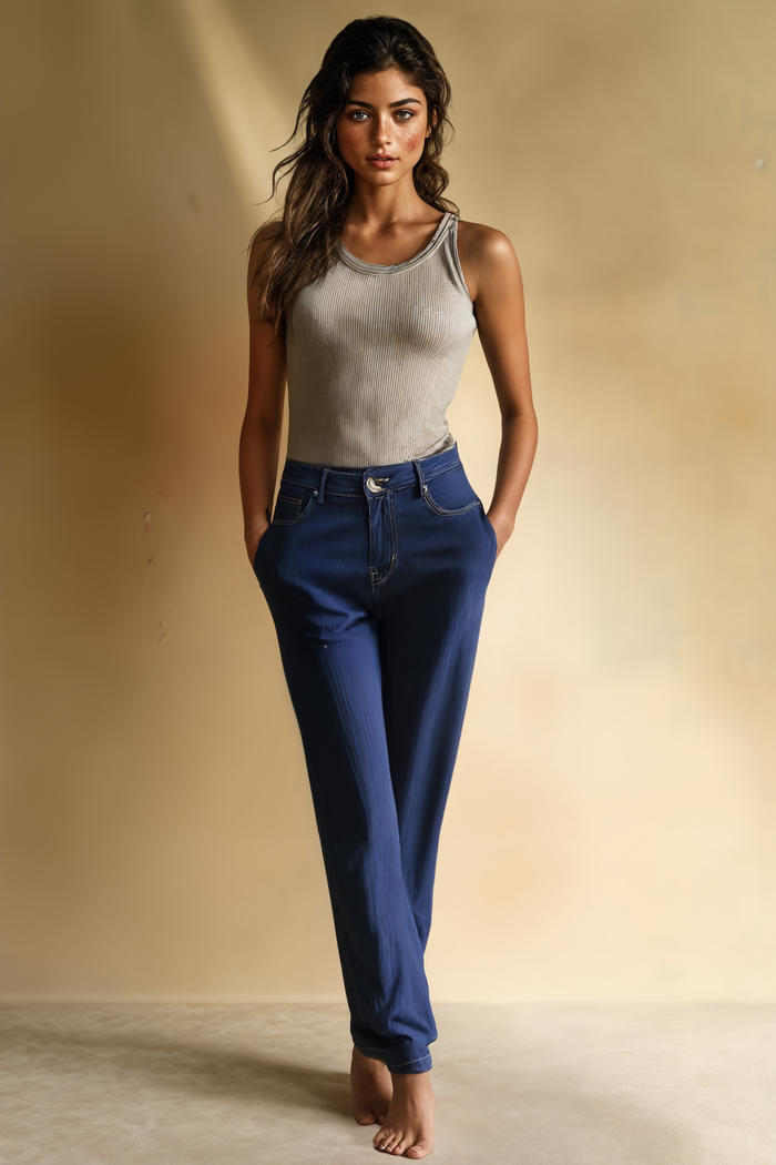 TENCEL SUMMER STRAIGHT JEAN