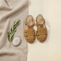 WOVEN LEATHER FISHERMAN SANDAL